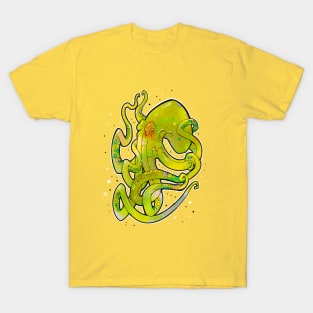 octopus dirty lime green T-Shirt